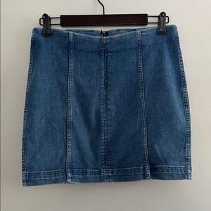Free People Denim Mini Skirt